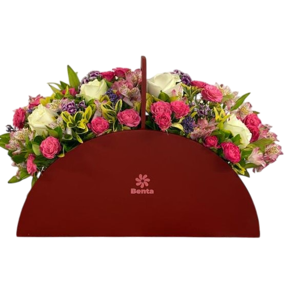 باکس گل رز سفید