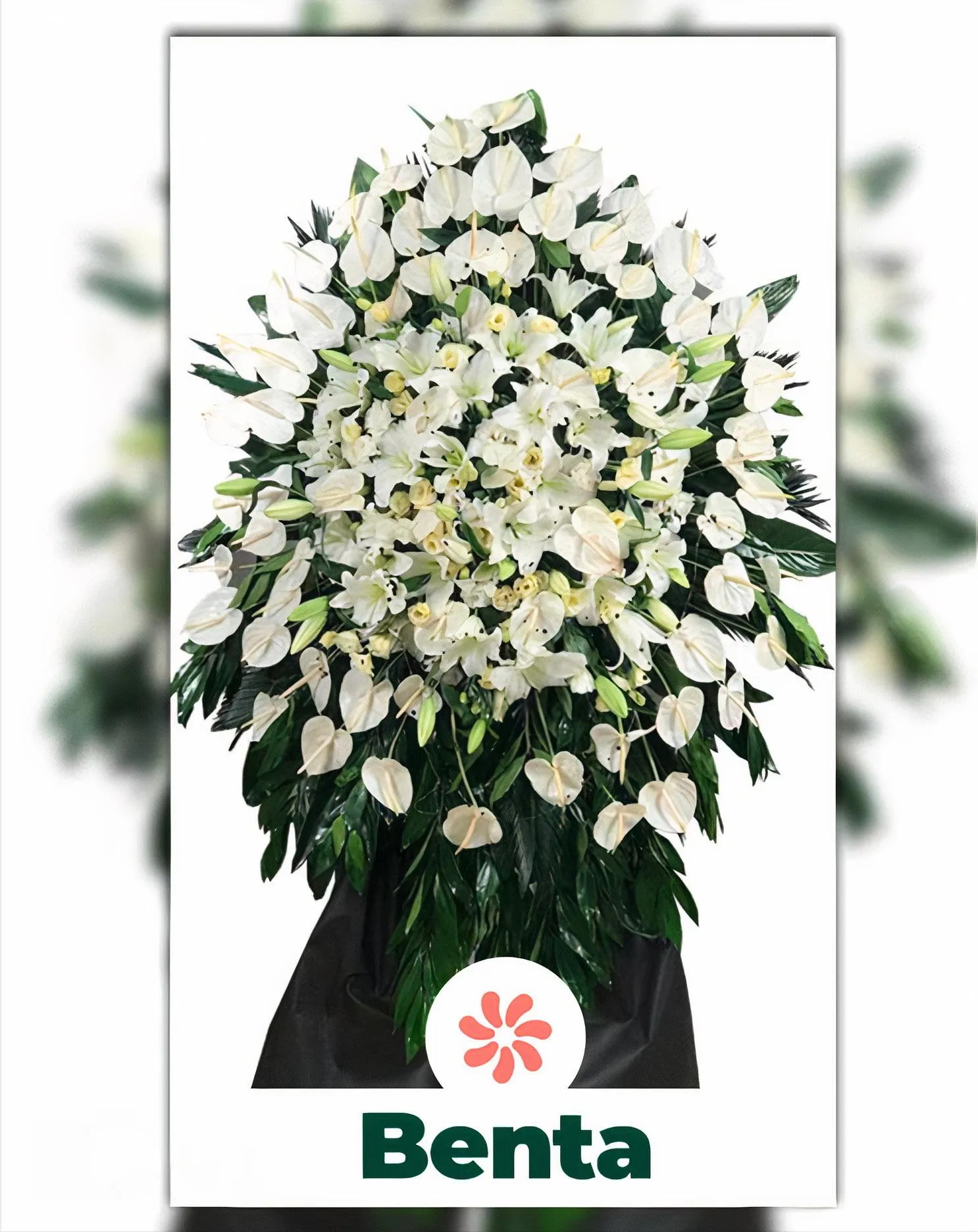 تاج گل ترحیم یک طبقه