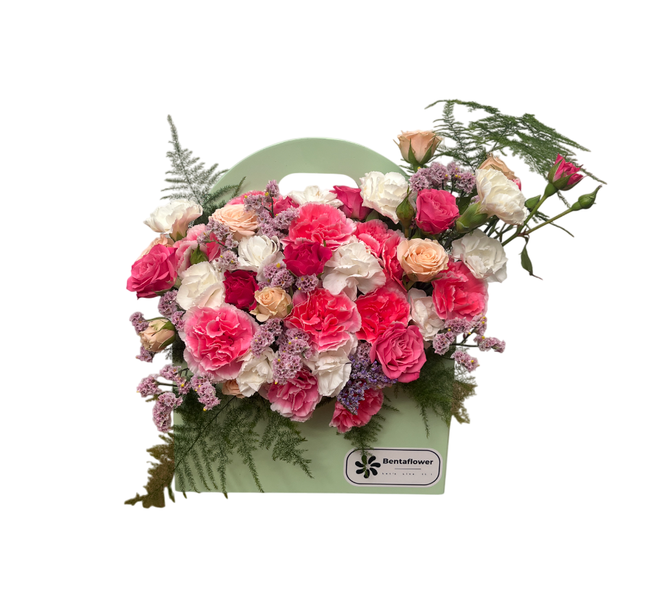 باکس گل هدیه میخک