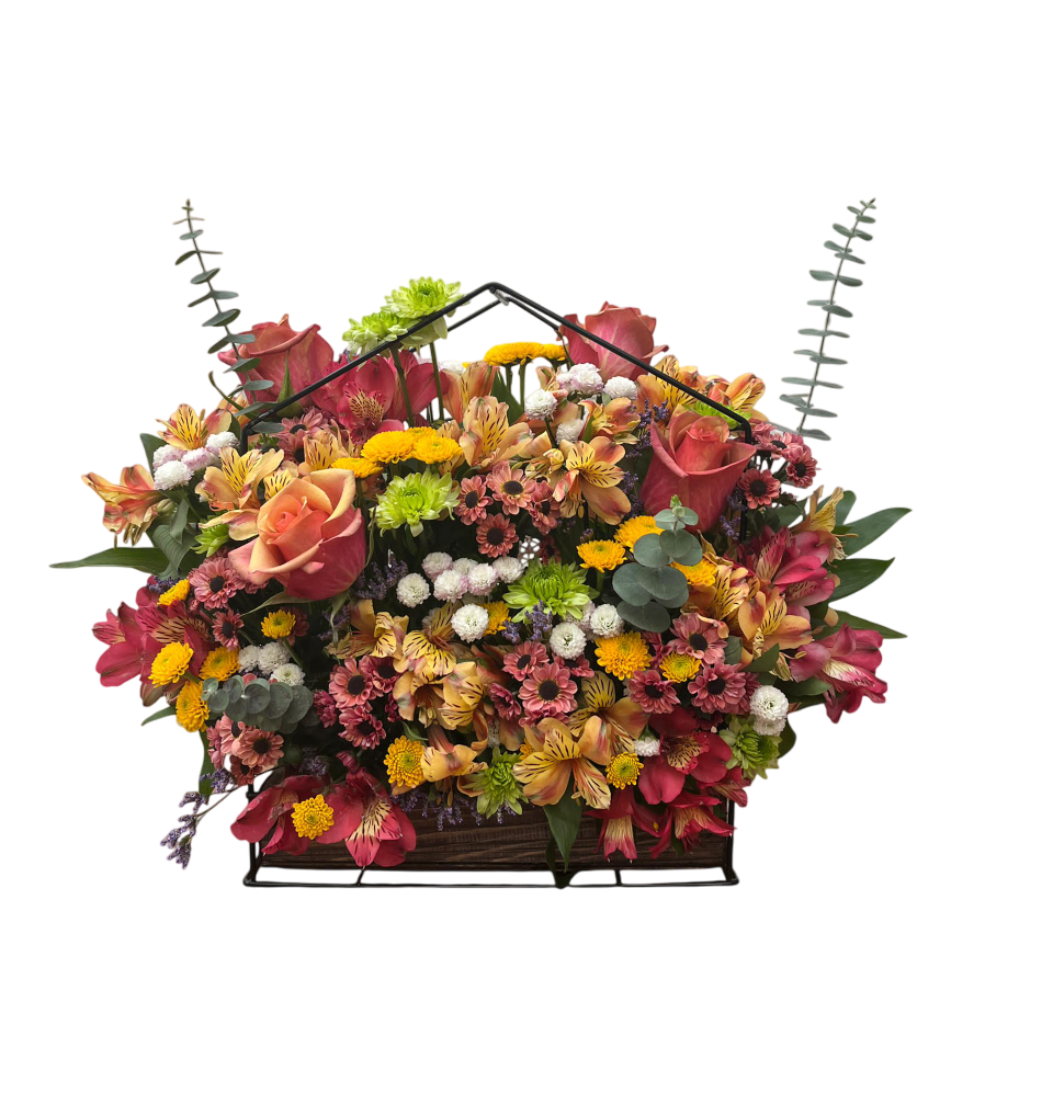 باکس گل هدیه چوبی